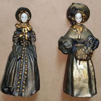 Coppia di bambole firmate Anna Danesin