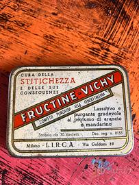 Antica scatolina in latta Fructine - Vichy