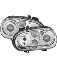 FARI VOLKSWAGEN VW GOLF 4 LOOK R32 FONDO CROMATO