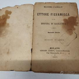 libro antico 1892"Ettore Fieramosca "