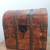 mini baule porta vini vintage
