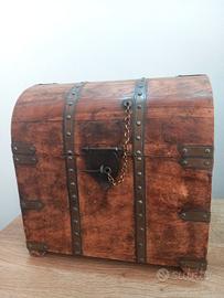 mini baule porta vini vintage