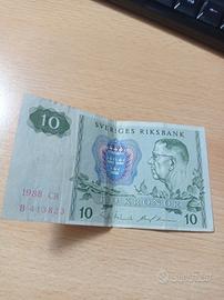 Banconota 10 corone svedesi del 1988
