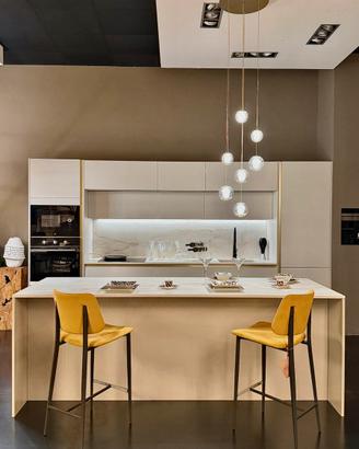 Cucina Isola Bianco Opaco - Abitare il Tempo Pavia
