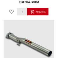 Scarico centrale punto evo abarth