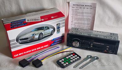 Autoradio 1 DIN (bluetooth, microsd, AUX, USB, FM)