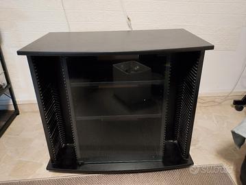 mobile porta TV e STEREO con ruote  83x46x73(h)