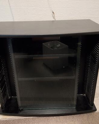 mobile porta TV e STEREO con ruote  83x46x73(h)