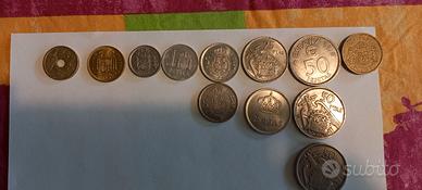 12 pesetas spagna da collezione anni 50/80  25 pes