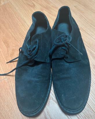 Scarpe uomo in  camoscio blu