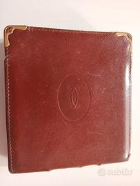 Portasigarette in pelle originale Cartier