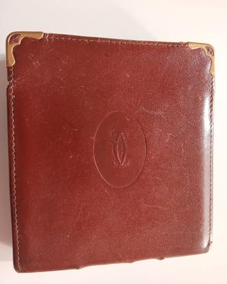 Portasigarette in pelle originale Cartier