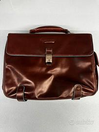 Borsa 24H Piquadro Blue Square in Pelle - Porta PC