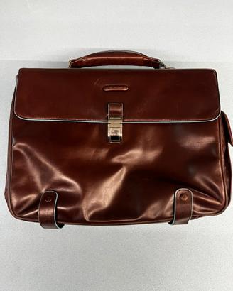 Borsa 24H Piquadro Blue Square in Pelle - Porta PC