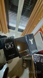 Profumi di marca YSL, D&G, Acqua di Giò