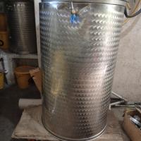 contenitore da olio e vino in acciaio inox  