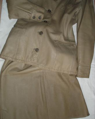 Tailleur in pelle Sicons originale, tg. 44
