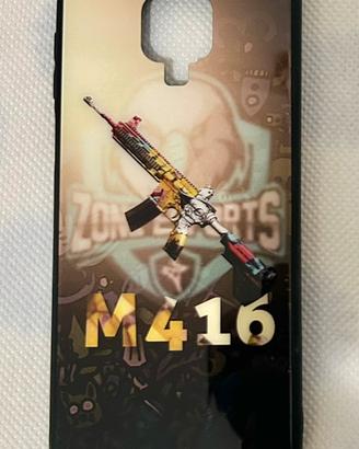 Cover M416 stile PUBG per Redmi Note 9S/9Pro