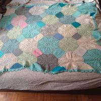 coperta di lana fatta a mano