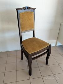 set n 6 sedie fine '800
