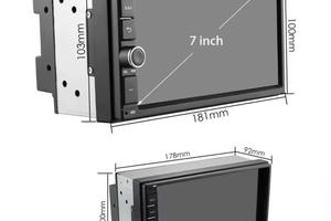 Autoradio Android 2DIN 7" HIZPO CarPlay GPS Nuova