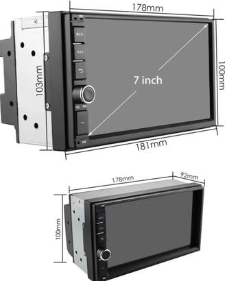 Autoradio Android 2DIN 7" HIZPO CarPlay GPS Nuova