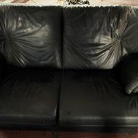 Divano letto in pelle