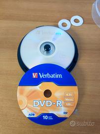 Confezione 10 dvd-r vergini