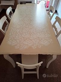 Tavolo vintage restaurato Shabby Chic