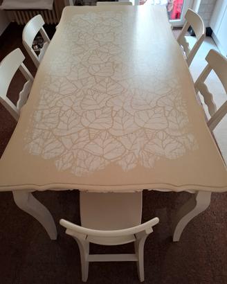 Tavolo vintage restaurato Shabby Chic