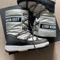 MOON BOOT Stivali doposcì bambino/a argento e nero