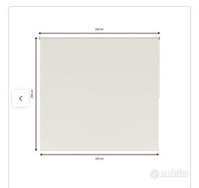 Tenda a rullo filtrante INSPIRE Mackay bianco 240x