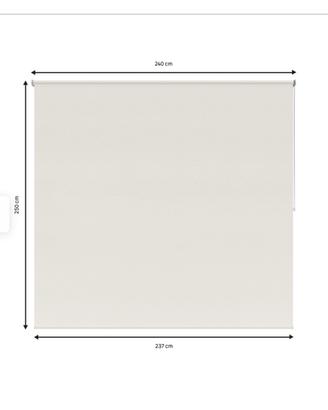 Tenda a rullo filtrante INSPIRE Mackay bianco 240x