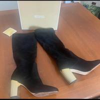 Stivali Mikael kors 37 tacco oro