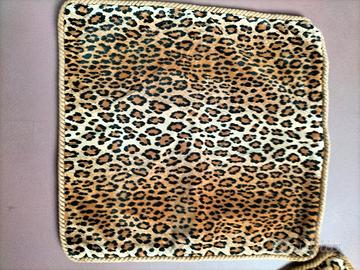 Coppia fodera cuscini velluto. Animalier.