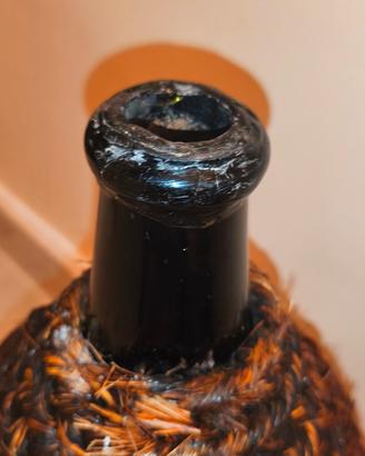 Damigiana Vintage primi 900 in Vetro soffiato con 