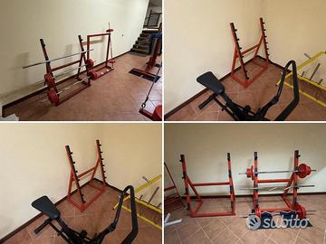 Set 6 porta bilancieri e rastrelliere palestra