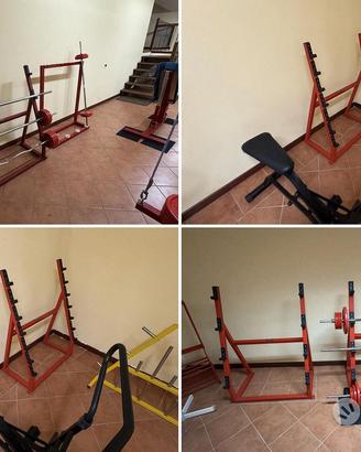 Set 6 porta bilancieri e rastrelliere palestra