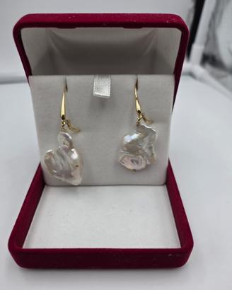 ORECCHINI ORO PERLE BAROCCHE