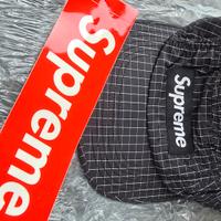 Supreme Contrast Ripstop Camp Cap Black SS18