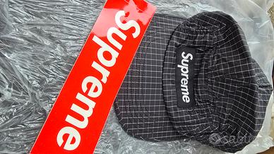 Supreme Contrast Ripstop Camp Cap Black SS18