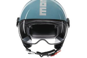 Casco Momodesign Fighter Candy Blu White Classic