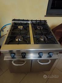 Cucina a gas 4 fuochi