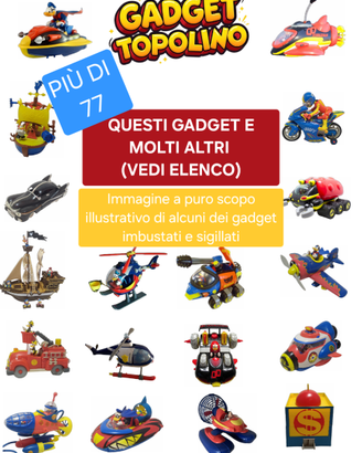 Lotto 70+ GADGET TOPOLINO Disney (20 blisterati)