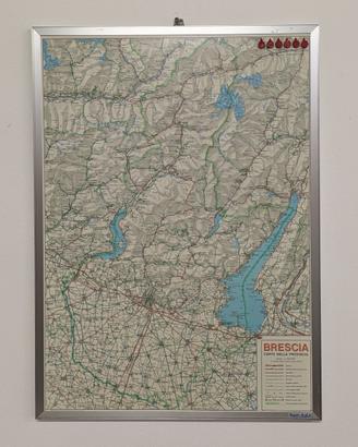 Buffetti - Mappa Provincia di Brescia - Metallo