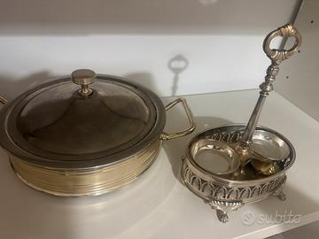 Set da tavola in Silver Plate vintage