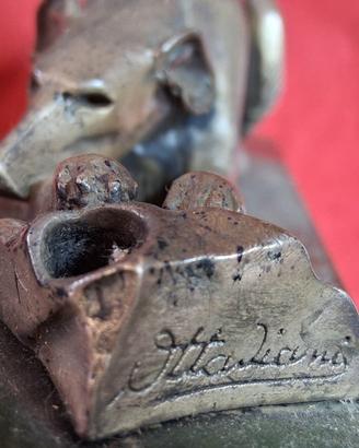 Liberty cane firma ottaviani placcato argento