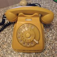 telefono a disco s62 giallo originale 