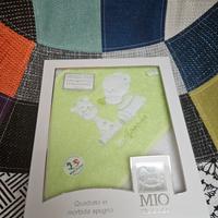 Accappatoio baby triangolo Mio Piccolo con ricamo 