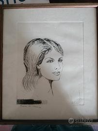 Prova di stampa con cornice e vetro